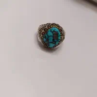 انگشتر فیروزه شجر رکاب نقره۹۲۵|جواهرات|مشهد, هدایت|دیوار