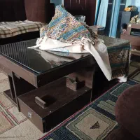 میز جلو مبلی با سه تا عسلی و بار مشروب