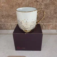 ماگ سرامیکی طرح طلاکوب نو