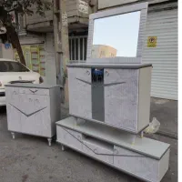 ست آیینه کنسول و جاکفشی و میز تیوی|جاکفشی، کمد، دراور|چهاردانگه (تهران), |دیوار