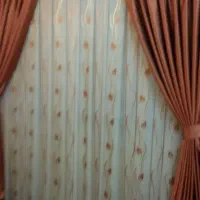 ۲ عدد پرده قد ۲متر و ۳۵ با عرض ۲مترو ۱۰|پرده، رانر، رومیزی|محمودآباد, |دیوار