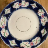 کاسه بشقاب قدح قدیمی روسی کزنیسوف قلم آبی