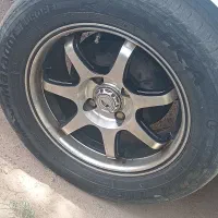 4حلقه رینگ اسپرت 15 با لاستیک معاوضه موتور سیکلت