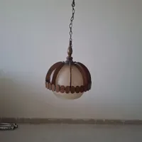 چراغ آویز چوبی