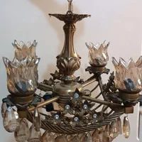 لوستر چهار شاخه|لوستر و چراغ آویز|قم, بنیاد|دیوار