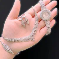 ساعت زنانه نقره مجلسی شیک مدل J-H.6ست نقره مدل طلا|بدلیجات|تبریز, |دیوار