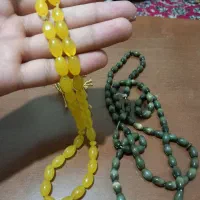تسبیح شاه مقصود وعقیق زردشرف الشمس عتیقه کلسیونی