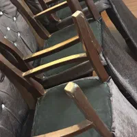 صندلی چوبی کلاسیک ۶ شش نفره راحتی پارچه مخمل|مبلمان خانگی و میز عسلی|تهران, آذربایجان|دیوار