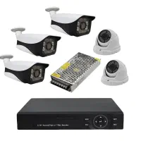 ۴دوربین IPتحت شبکه+NVR+هارد و متعلقات