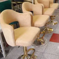 صندلی اپنی کانتر جکدار جزیره طلایی فلزی کلاسیک