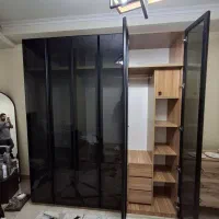 کمد لباس لولایی شیشه دودی فریم لس (پازلی سفارشی)|جاکفشی، کمد، دراور|تهران, یافتآباد|دیوار