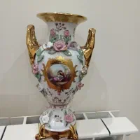 دوجفت گلدون گل برجسته انتیک نو مناسب جهیزیه وکادو|ظروف سرو و پذیرایی|قم, بلوار امین و ساحلی|دیوار