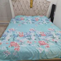 تخت دونفره به همراه پاتختی