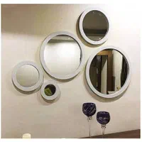 آینه پنج تایی گرد|آینه|یزد, |دیوار