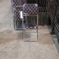 صندلی تاشو فلزی پشت بلند