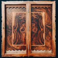 تخته نرد تکبازی ریشه گردو تمام منبت سنندج