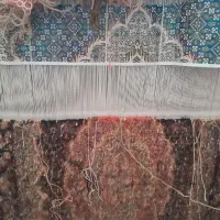 فرش نیمه کاره طرح بیحار