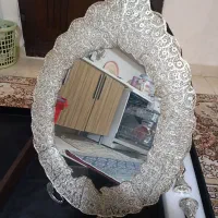 آیینه شمعدان نقره
