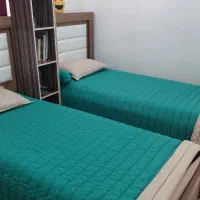 دوعدد تخت یک نفره همراه با روتختی ۳ تیکه وتشک|تخت و سرویس خواب|هشتگرد, تهران دشت|دیوار