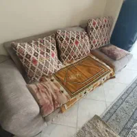 مبل پایه چوبی ۷ نفره|مبلمان خانگی و میز عسلی|تهران, دهکده المپیک|دیوار