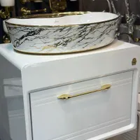 روشویی کابینتی ۶۰ در۴۰ طلایی ضدآب(کارخانه)|لوازم سرویس بهداشتی|تبریز, |دیوار
