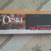 لوازم نقاشیورنگ روغن وستا دوازده عدد