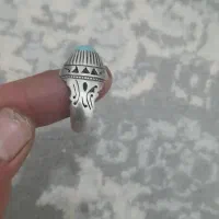 انگشتر تسبیح باسکه قدیمی نقره با گردبند طلا روسی