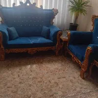 مبلمان ۷نفره باجلومبلی سالم فروش فوری|مبلمان خانگی و میز عسلی|پرند, فاز ۵|دیوار