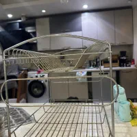 آبچکان استیل و دو عدد پایه قابلمه ایستاده