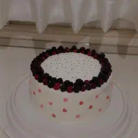 کیک خانگی تولد و کافی شاپ