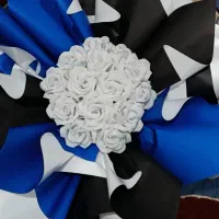 دسته گل روبانی