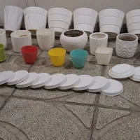 گلدان سنگی بزرگ نو گلدانهای زیاد زیر گلدونی|صنایع دستی و سایر لوازم تزئینی|تهران, نیلوفر|دیوار