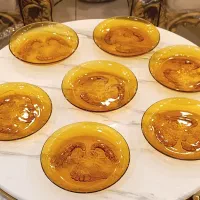 سرویس میگو خوری رنگ عسلی