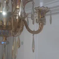 دو عدد لوستر هفت رنگ وارداتی ۶ شاخه با لوستر کوچک|لوستر و چراغ آویز|تهران, شادآباد|دیوار