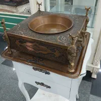 منقل تمام قلم مسی انتیک