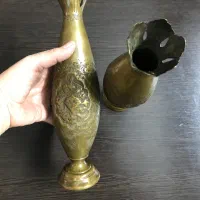 گلدان مسی خیلی قدیمی کار دست