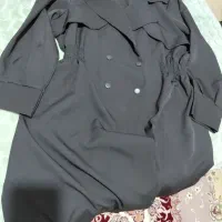 مانتومشکی  نو باقد ۱۳۰ هردو طرف بغل چاک دار