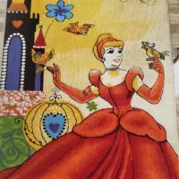 قالیچه عروسکی فانتزی طرح سیندرلا
