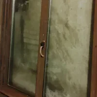درب گردویی 80در210پنجره آلمینیوم باشیشه دوجداره