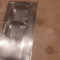 سینک استیل ورق زخیم سایز۶۰در۱۲۰