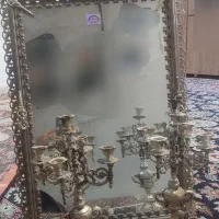 میز تلویزیون آینه و شمعدان برنز دوچرخه کریر|میز تلویزیون|شیراز, زرهی|دیوار