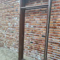 دو عدد درب چوبی اتاق با چارچوب فلزی|مصالح و تجهیزات ساختمان|ایلخچی, |دیوار