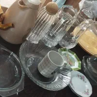 تعدادی ظرف و ظروف تمیز نو|ظروف سرو و پذیرایی|اهواز, فاز ۱ پادادشهر|دیوار