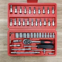 جعبه 46 پارچه آچار و سری بکس و پیچ گوشتی|ابزارآلات|تربت جام, میان جام|دیوار