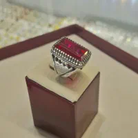 انگشتر یاقوت نقره