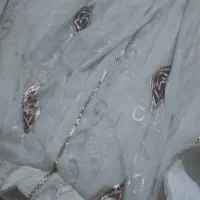 ۳ عدد پرده کوچک وبزرگ سالم طرح دار شیک مناسب باغ