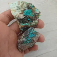 دو‌قطعه‌فیروزه‌خام(خرید‌حتما‌حضوری)