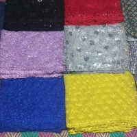 ۸عدد دستمال  طرح دار  کار کریستال ۳۵ دستمال