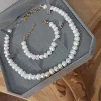 ست مروارید اصل طبیعی دریا اب شور هدیه کادو ولنتاین|جواهرات|تهران, دبستان|دیوار