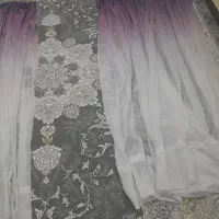 دو عدد پرده حریر  دو رنگ قابل تقیر سایز